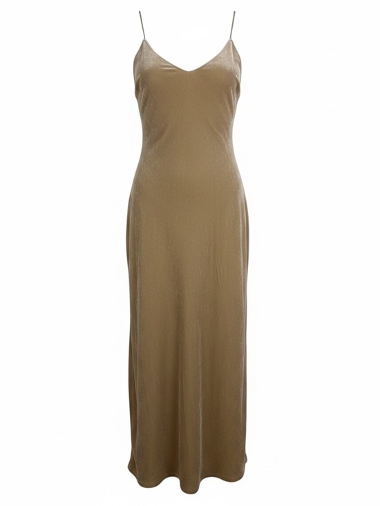 Vince Dresses & Skirts - Vince Velvet Midi Slip Dress – Champagne Beige | Size Medium